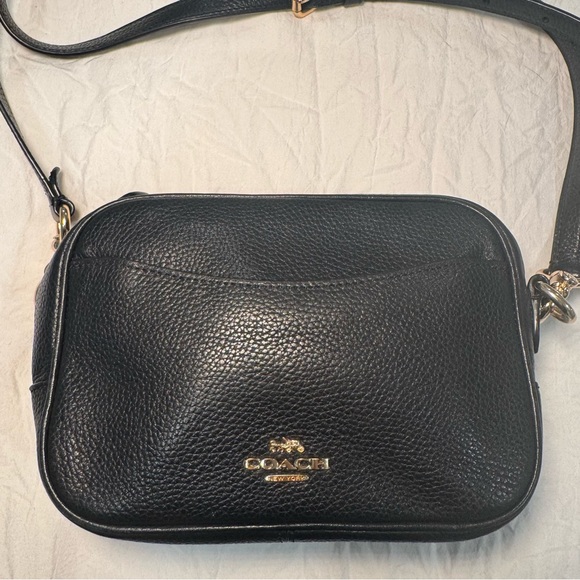 Coach 88210 Black Pebbled Leather Camera Bag | Small Crossbody Bag - Picture 1 of 9